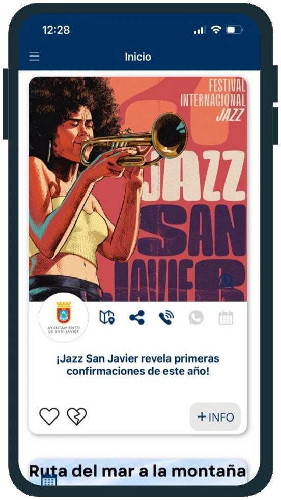 Captura real de la programación de Jazz San Javier.
